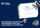 Professional Recognition: “Management (English)” is Successfully Accredited