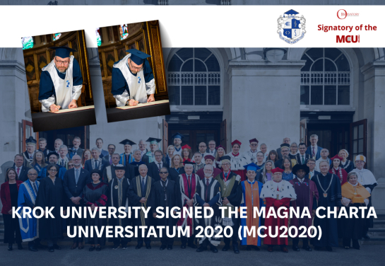 KROK University signed the Magna Charta Universitatum 2020 (MCU2020)