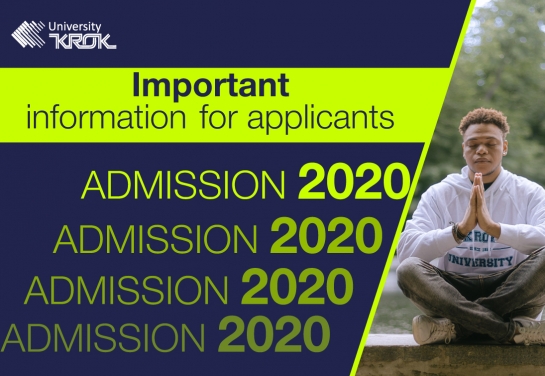To Attention of Applicants 2020!