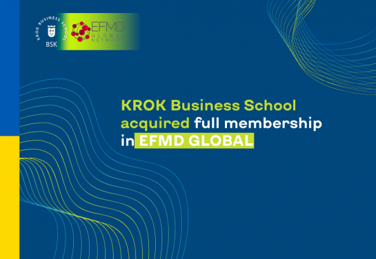 KROK Business School acquired full membership in EFMD GLOBAL